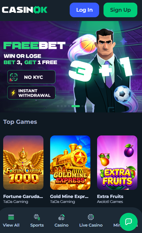CasinOK Casino mobile